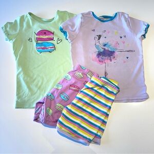 🛍️4 for 20$ / Kirkland Kids Pajamas Sets - Green, Purple, and Multicolor / 10-12